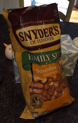 Snyder's of hanover, sourdough nibblers, pretzels