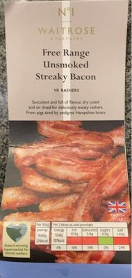 Free range unsmoked streaky beacon