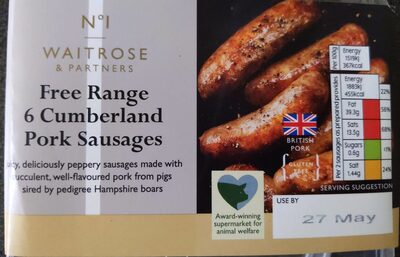 Free Range Cumberland Pork Sausages