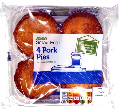 4 Pork Pies