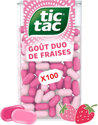 Bonbons tic tac goûts duo de fraises