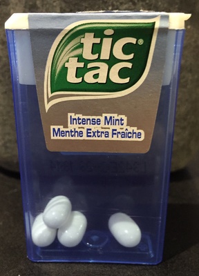 Bonbons tic tac goût menthe extra fraiche