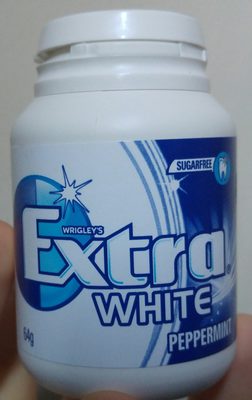 Extra White Sugar Free Chewing Gum In Bottle 64G