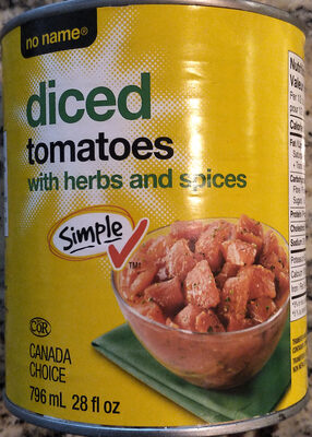 Diced Tomatoes With Herbs and Spices