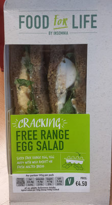 Cracking Free Range Egg Salad Sandwich