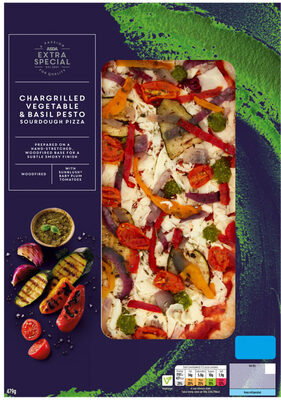 Chargrilled Vegetable & Basil Pesto Sourdough Pizza