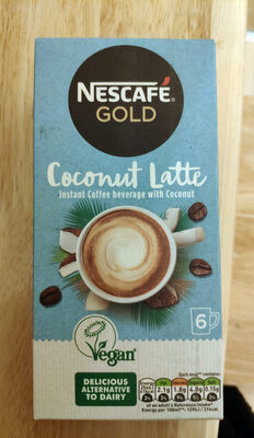 Gold Non-Dairy Coconut Latte Instant Coffee x 6 Sachets