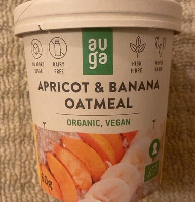 Apricot and banana oatmeal