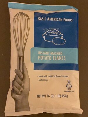 Basic american foods instant mashed potatoes flakes