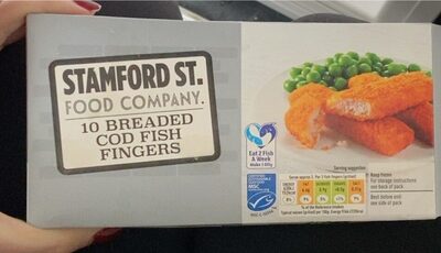 10 breaded cod fish fingers