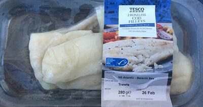 2 Boneless Cod Fillets