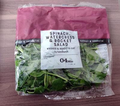 Spinach, watercress & rocket salad