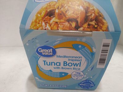 Mediterranean Inspired Tuna Bowl with Brown Rice