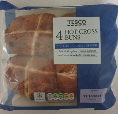 4 Hot Cross Buns