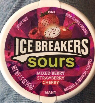 Ice Breakers Sours Mixed Berry, Strawberry, Cherry