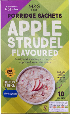 Apple strudel flavoured porridge