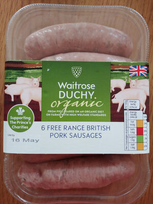 Organic Free Range Pork Sausages