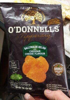 Balymaloe Relish and Cheddar Cheese Flavour Crisps