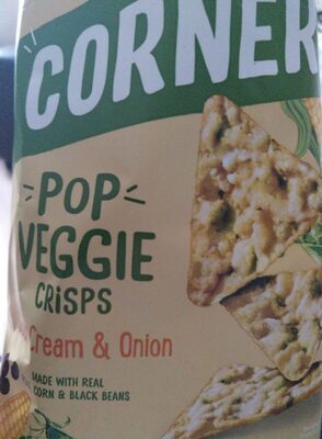 Corners - pop veggie crisps