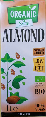 Almond drink organic UHT