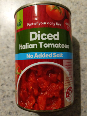 Diced Italian Tomatoes No Added Salt