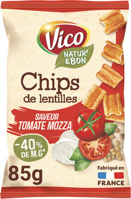 Chips de lentilles saveur tomate mozza