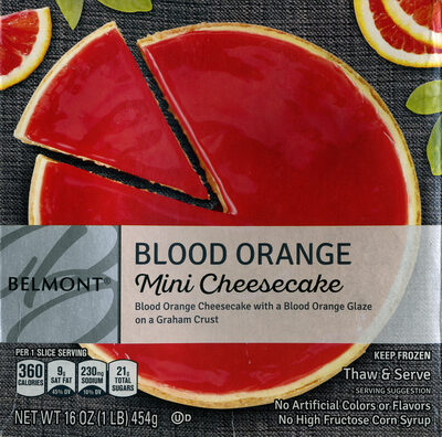 Belmont Blood Orange Mini Cheesecake