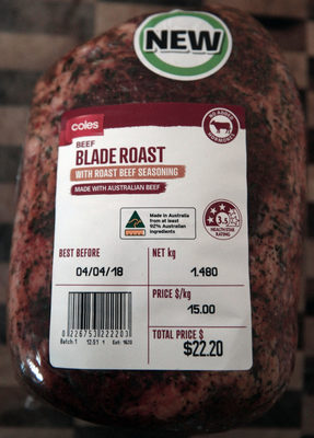 Beef Blade Roast with Roast Beef Seasoning