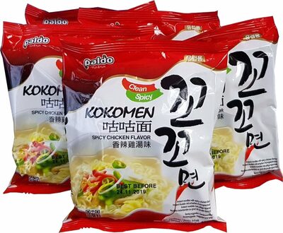 Kokomyun hot spicy chicken soup noodle ramen packs